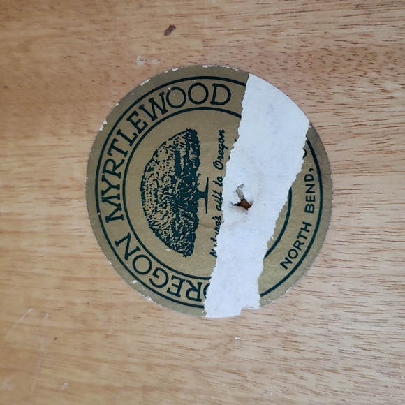 Oregon Myrtlewood nut tray and HMQ utensils - Picture 3 of 5